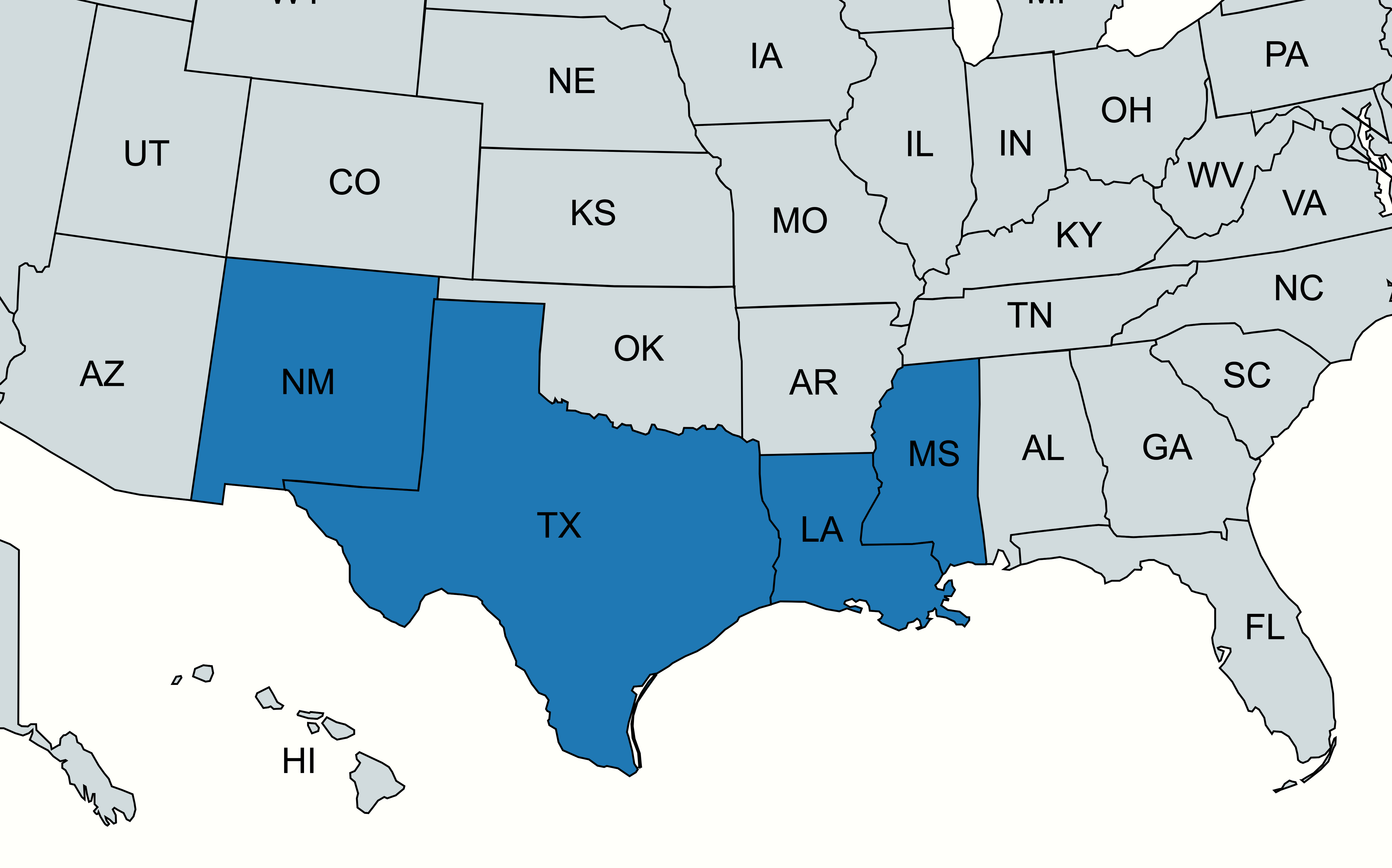 Service area map